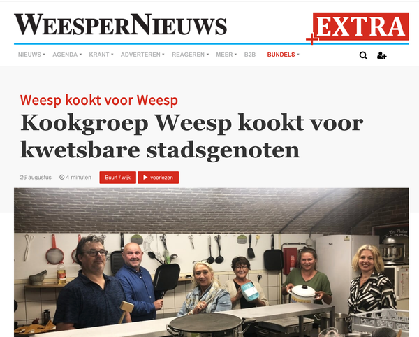 We staan in het Weespernieuws