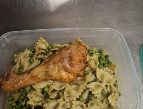 Pasta Pesto met bout