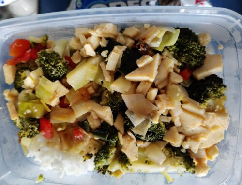Broccoli met kip en rijst