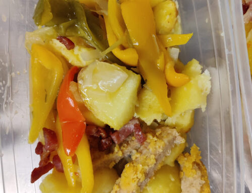 Gebakken aardappeltjes met paprika