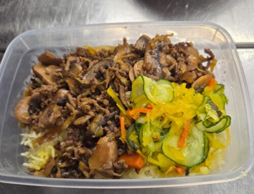 Gehaktschotel met rijst