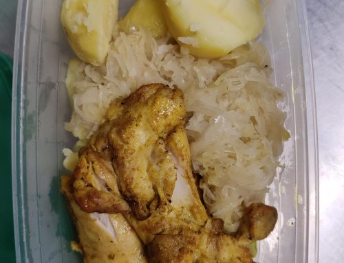 Zuurkool met kip en een aardappeltje