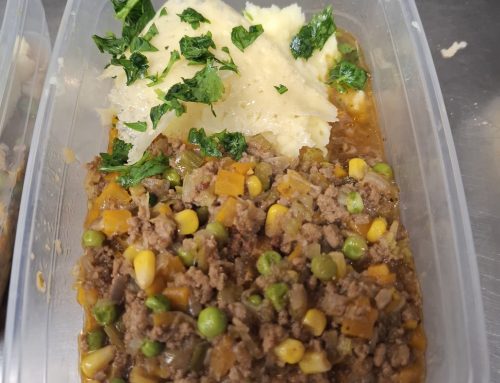 Cottage pie met kaaskoekje